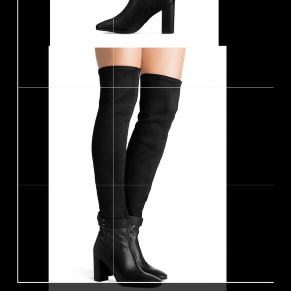 Stuart Weitzman OTK 7.5 LUNA 85 leather and suede Boots 1 time worn paid 1000 - Picture 9 of 12
